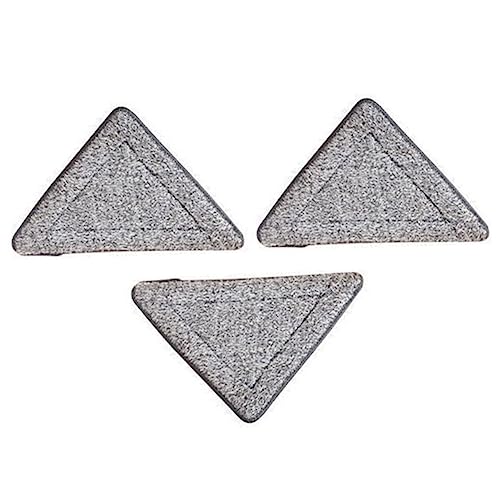 Healeved 3pcs wash mop Head Accessories Floor Replacement Head Triangle mop Heads Replacements mop Heads Commercial Floor mops Cleaning Supplies Refill Refill Triangle mop Cloth mop Head
