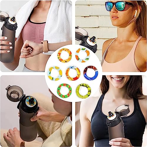 DEVINK Sports Air Water Bottle Starter up Set Drinking Bottles,650ML Fruit Fragrance Water Bottle,with pods 0 Sugar Water Cup,for Gym and Outdoor Gift,Black-with 4 Pods and brush