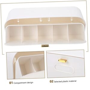 Alipis Socks Storage Box Storage Drawers Wall Mounted Drawers Baggie Organizer for Drawer College Apartment Essentials Underwear Storage Case Wall Organizer Box Jar Storage Container Pp