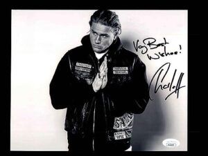 charlie hunnam jsa certed signed 8x10 photo sons of anarchy autograph