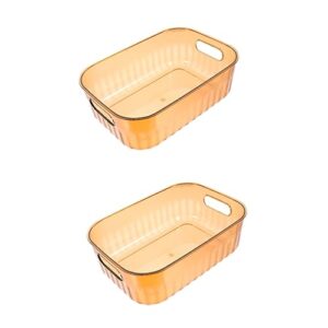 nolitoy 2pcs kitchen storage box toiletry organizer clear plastic drawers clothes drawer storage container cabinet stackable storage drawers makeup case storage box for home socks case bra
