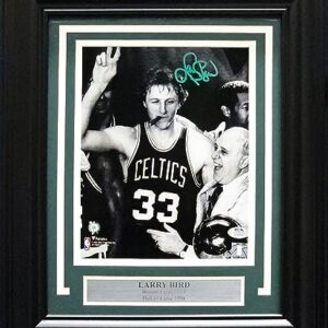 Larry Bird Autographed Framed 8x10 Photo Celtics PSA/DNA Stock #218621