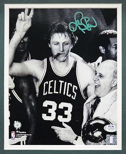 Larry Bird Autographed Framed 8x10 Photo Celtics PSA/DNA Stock #218621