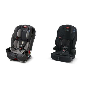 graco slimfit 3 in 1 car seat | slim & comfy design saves space in your back seat, redmond & tranzitions 3 in 1 harness booster seat, proof