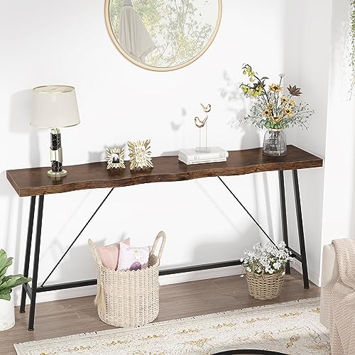 Tribesigns Long & Wider Console Table, 71 inches Behind Couch Table Industrial Entryway Table, Vintage Hallway Table, Rustic Long Sofa Table, Large Accent Table for Living Room & Entrance