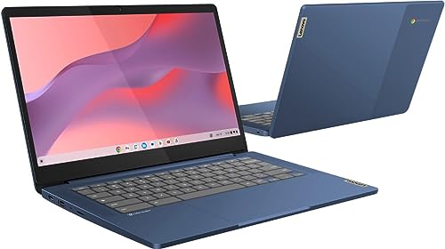 Lenovo 2023 Newest Ideapad Slim 3 14" FHD Touchscreen Chromebook Laptop, 8-Core MediaTek Kompanio 520, 4GB RAM, 128GB Storage(64GB eMMC + 64GB Micro SD), WiFi6, 13.5hr Battery Life, Webcam, Chrome OS