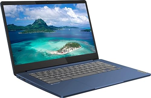 Lenovo 2023 Newest Ideapad Slim 3 14" FHD Touchscreen Chromebook Laptop, 8-Core MediaTek Kompanio 520, 4GB RAM, 128GB Storage(64GB eMMC + 64GB Micro SD), WiFi6, 13.5hr Battery Life, Webcam, Chrome OS