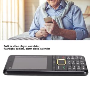 Zopsc V12 2G Unlocked Senior Cell Phone 2.8in HD Screen, Supports 500 Phonebooks, 50 SMS, Video Recording, MP4, MP3, FM Radio, Camera, 5 Alarms, for Elderly and Kids (US Plug 100‑240V)