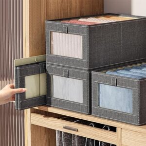 Visible Closets Clothes Organizer Jeans Storage Box Cabinet Drawer Bedroom Wardrobe Underwear Socks Storage Organizer