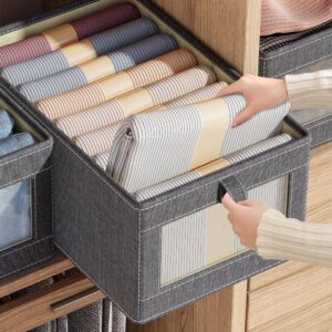 Visible Closets Clothes Organizer Jeans Storage Box Cabinet Drawer Bedroom Wardrobe Underwear Socks Storage Organizer