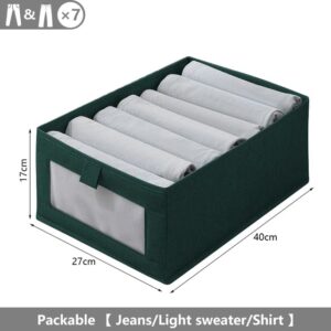 Visible Closets Clothes Organizer Jeans Storage Box Cabinet Drawer Bedroom Wardrobe Underwear Socks Storage Organizer