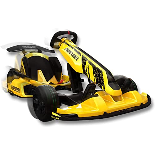 Segway Transformers Electric GoKart Pro Bumblebee Limited Edition,Yellow & Ninebot GoKart Kit, Outdoor Race Pedal Go Karting Car for Kids and Adults, Adjustable Length and Height, Ride on Toys
