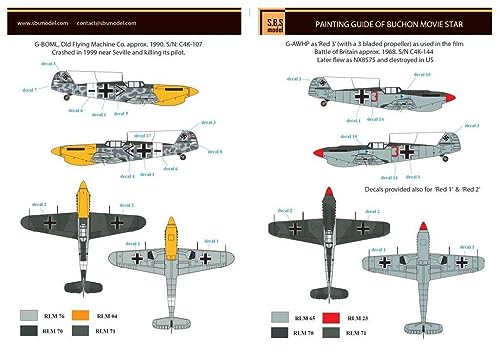 SBS 48074 1/48 Hispano HA-1112 M.1L Buchon 'Movie Star Resin Model kit + Decal