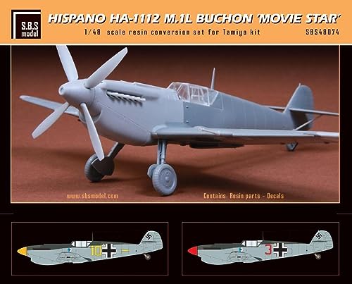 SBS 48074 1/48 Hispano HA-1112 M.1L Buchon 'Movie Star Resin Model kit + Decal