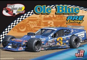 wes's model car corner by jr salvinos wmcc-10003 1/25 scale ole blue asphalt modified race car plastic model kit - assembly required
