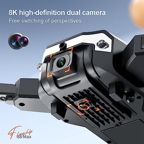 Drone with HD Dual Camera- FPV Camera Drones with Carrying Case, Foldable Drone Remote Control Gifts RC Quadcopter for Boys Girls- Headless Mode, O𝚗e Key Start, Speed Adjustment