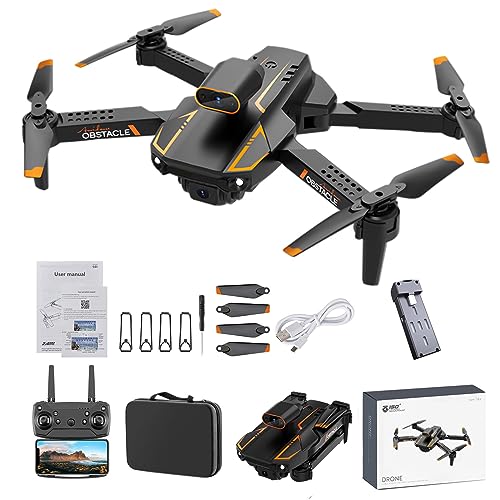 Wifi Fpv Drone With 1080p Hd Camera, Quadcopter Pneumatic Fixed Altitude Rc Plane Toy, Altitude Hold Mode Foldable Rc Drone Quadcopter Circle Flight, Course Flight, Altitude Hold, Headless Mode (A Single camera shot)