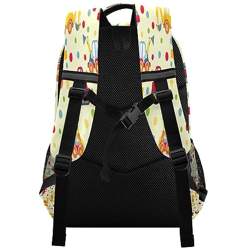 Kcldeci Kids Backpack for Girls Boys Toys Heavy Equipment and Machinery Middle-School Backpacks Elementary Bookbags School Book Bag Travel Bag