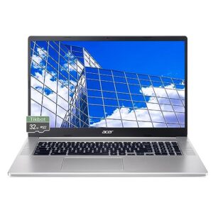 acer chromebook laptop 17inch screen - google chromebook 2023 - long battery life - wi-fi6 - numeric keyboard - usb c - webcam - school laptop for adults (4gb ram |128gb emmc+32gb sd card)