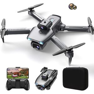 upgraded jy08 gps flow light drone, luxurious wifi fpv drone with 4k hd camera altitude hold mode foldable rc drone quadcopter circle fly, route fly, altitude hold, headless mode