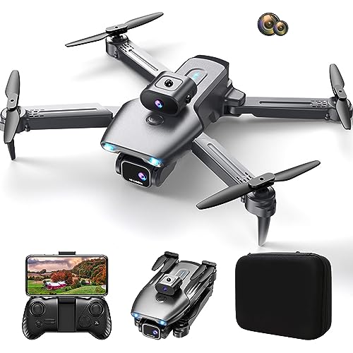 Upgraded JY08 GPS Flow Light Drone, Luxurious WiFi FPV Drone With 4K HD Camera Altitude Hold Mode Foldable RC Drone Quadcopter Circle Fly, Route Fly, Altitude Hold, Headless Mode