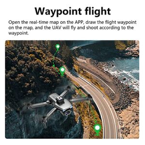 Upgraded JY08 GPS Flow Light Drone, Luxurious WiFi FPV Drone With 4K HD Camera Altitude Hold Mode Foldable RC Drone Quadcopter Circle Fly, Route Fly, Altitude Hold, Headless Mode