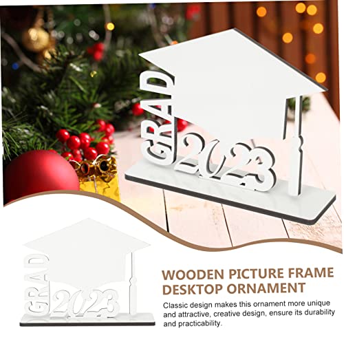 Abaodam 3pcs Picture Supply Decor Desktop of Graduates Congrats Mdf Wood Personalized Room Transfer Memorial Grad Wooden Sublimation Frame Frames Hardboard Photo Blanks