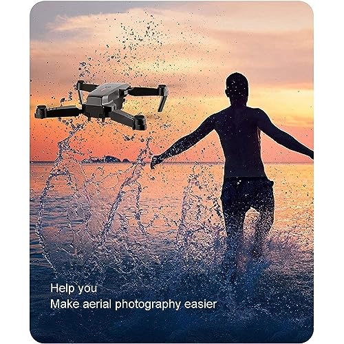 E88 Pro 4K Drones with Dual Camera for Adults, Kids and Beginners, Wifi FPV Foldable Drone Visual Positioning, Height Preservation RC Quadcopter, Auto Return,2 Batteries