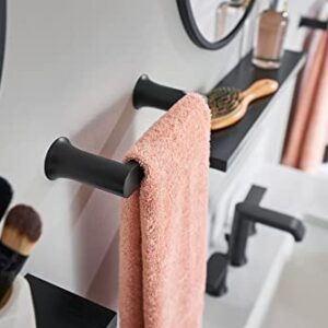 Moen Genta Matte Black Modern 6.8-Inch Length Hand-Towel Bar for Bathroom or Kitchen, BH3886BL (Pack of 2)