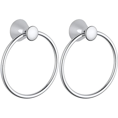 Delta Faucet 73846 Lahara Towel Ring, Polished Chrome (Pack of 2)