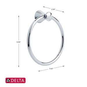 Delta Faucet 73846 Lahara Towel Ring, Polished Chrome (Pack of 2)