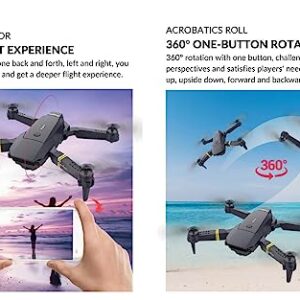 Raptor 8K Drone - Mini Drone with 4K HD Video Camera - Professional Drone for Beginners Kids and Adults - Foldable Quadcopter, Panoramic Mode 120º, Slow Motion Mode, 360º Rotation