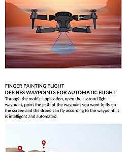 Raptor 8K Drone - Mini Drone with 4K HD Video Camera - Professional Drone for Beginners Kids and Adults - Foldable Quadcopter, Panoramic Mode 120º, Slow Motion Mode, 360º Rotation