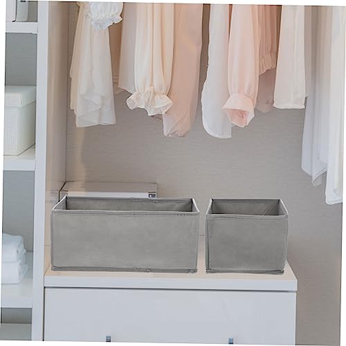 Cabilock 12 pcs Desktop with Organizers Grey Basket Drawer Clo Household Folding Juguetes for Ties Clothes Scarves Cube Socks Sundries Organizer Divider Bra Para Cabinet