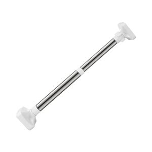 zerodeko 1pc hole-free telescopic rod adjustable curtain rod tension shower curtain rod cabinet curtain adjustable cupboard bars towel storage bar spring rods for curtains multifunction abs