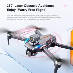 RC Drone 360° Obstacle Avoidance GPS Homing Gravity Induction 50x Zoom Mini Quadcopter with 8K HD Dual Camera for Adults Kids Beginners