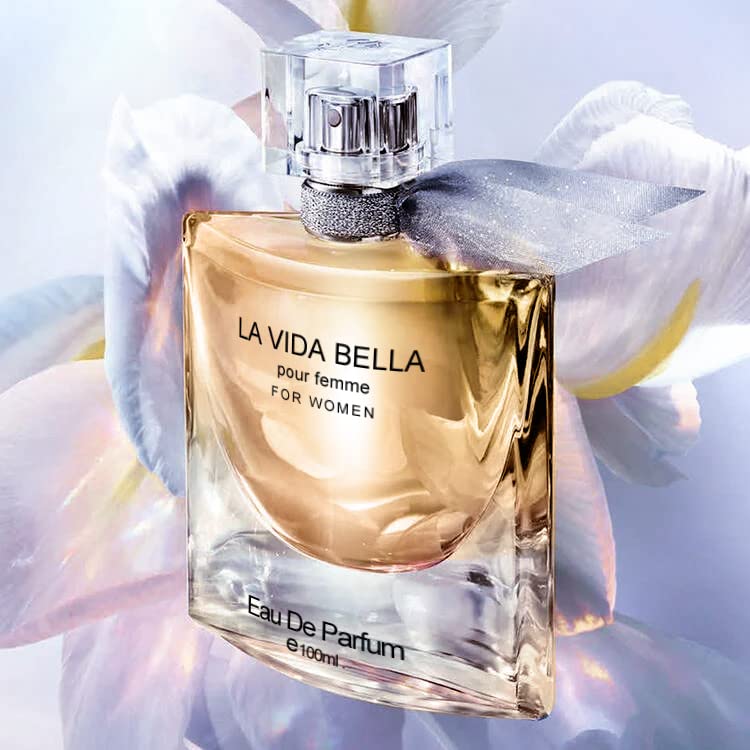 A CENTER La Vida Bella Perfume for Women Long Lasting Fragrance Eau de Parfum Floral & Sweet Women's Perfume​ Daily Used 3.4 Fluid Ounce