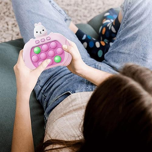 Quick Push Bubble Competitive Game Console Series ,Series Creative Decompression Game Console,Decompression Puzzle Game Machine Multiple Game Modes Toy for Kids