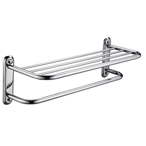 DINGZZ Double Towel Bar Stainless Steel Bathroom Kitchen Towel Holder Dual Towel Rod Rustproof Wall Mount