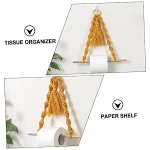 Paper Towel Wall Mount 1Pc Wall Hanging Shelves Paper Holder Bathroom Accessories Paper Rack Tissue Decorative Shelving