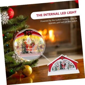 DOITOOL 1pc Decorative Lights Lighted Snow Globe Christmas Water Lantern Snow Lantern Christmas Tabletop Decor Vintage Lantern Lantern Xmas Gift Xmas Desktop Decor Xmas Party Decor