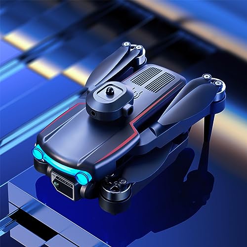 Brushless Motor Drone with 1080P Camera 2.4G WIFI FPV RC Quadcopter with Headless Mode, Follow Shot, Altitude Hold, Drone HD Aerial Photography Quadcopter RC Airplane Obstacle Avoidance (Black)