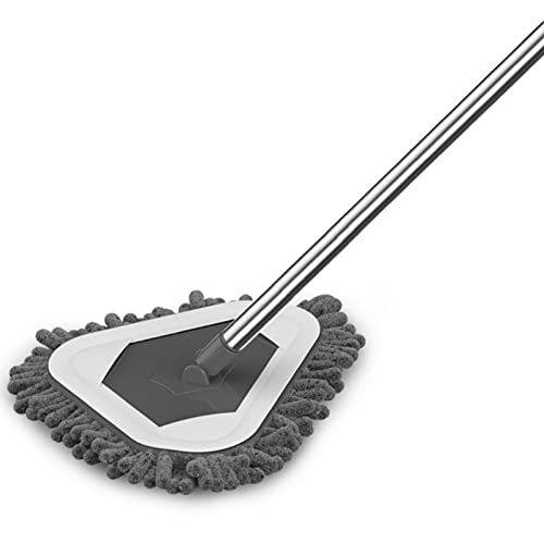 Microfiber Floor Mops for Cleaning with 2 Reusable Washable Pads, 180° Degrees Rotatable Cleaning Spin Mop, Flat Floor Mop Wet Dry Dust Mop for Hardwood Floors Tile Vinyl Wall Hard Surface