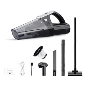 prizom 7500pa car vacuum cleaner portable strong suction multifunction vacuum cleaner dual handheld floor mop for home-black