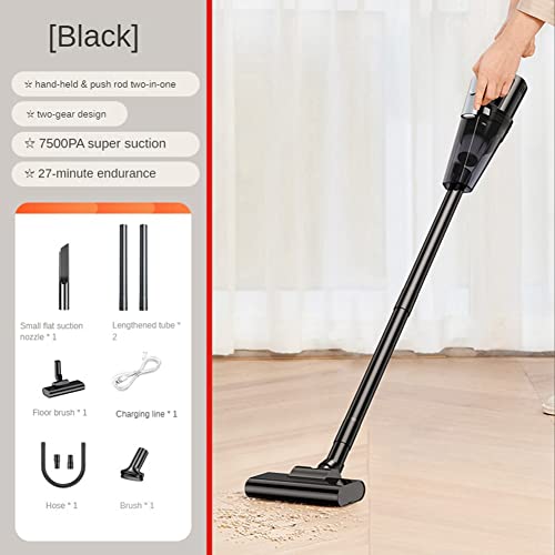 PRIZOM 7500PA Car Vacuum Cleaner Portable Strong Suction Multifunction Vacuum Cleaner Dual Handheld Floor Mop for Home-Black