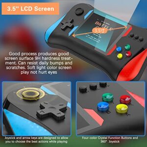 Handheld Game Console for Kids Adults, 3.5'' LCD Screen Retro Handheld Video Game Console, Preloaded 500 Classic Retro Video Games with Rechargeable Battery, Support 2 Players and TV Connection