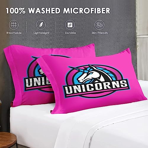 Comforter Set King Size, Unicorn Gaming Animal Horse Soft Quilt for Kids and Adults, Rainbow Cute Colorful Bedding Set with 2 Pillowcases for Bedroom Bed Decor