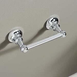 Moen DN4408CH Vale Double Post Pivoting Toilet Paper Holder, Chrome 3.07 x 0.12 inches & DN4486CH Vale Collection-Towel Ring, Chrome