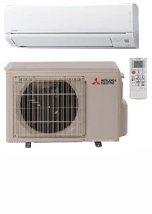 mitsubishi 24,000 btu 2 ton cool & heat wall mounted ductless mini split system seer 20.5 energy efficient heat pump system