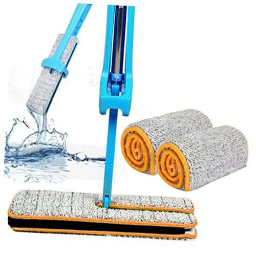 Floor Cleaner Mop 2pcs Floor Cleaner mop Floor mops Cleaning mops Push mop Cloth dust Cloth Double Sided mop Cloth mop Accessories Cleaning Tool Cleaning Cloth Flat